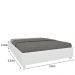 Cama Box Queen Mônaco Neve Móveis Tcil