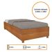 Cama Box Solteiro Mônaco Cinamomo Móveis Tcil