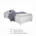 Cama Box Solteiro Mônaco Neve Móveis Tcil