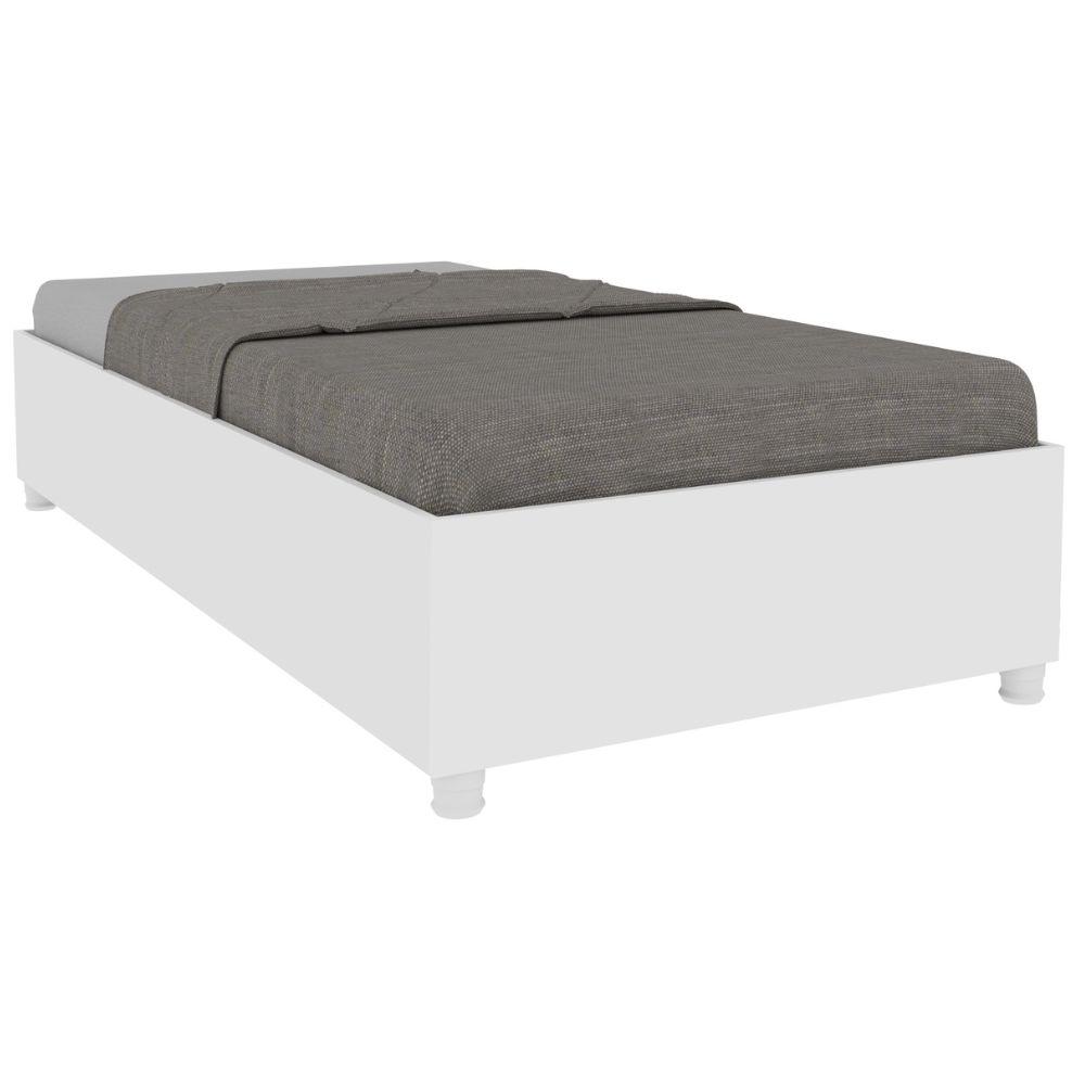Cama Box Solteiro Mônaco Neve Móveis Tcil