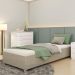 Cama Box Solteiro Mônaco Off White Móveis Tcil