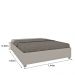 Cama Casal Monaco Tcil Off White