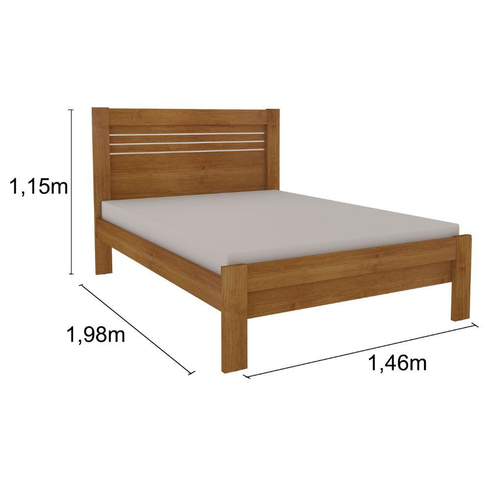 Cama Casal Safira TCIL 100% MDF Cinamomo