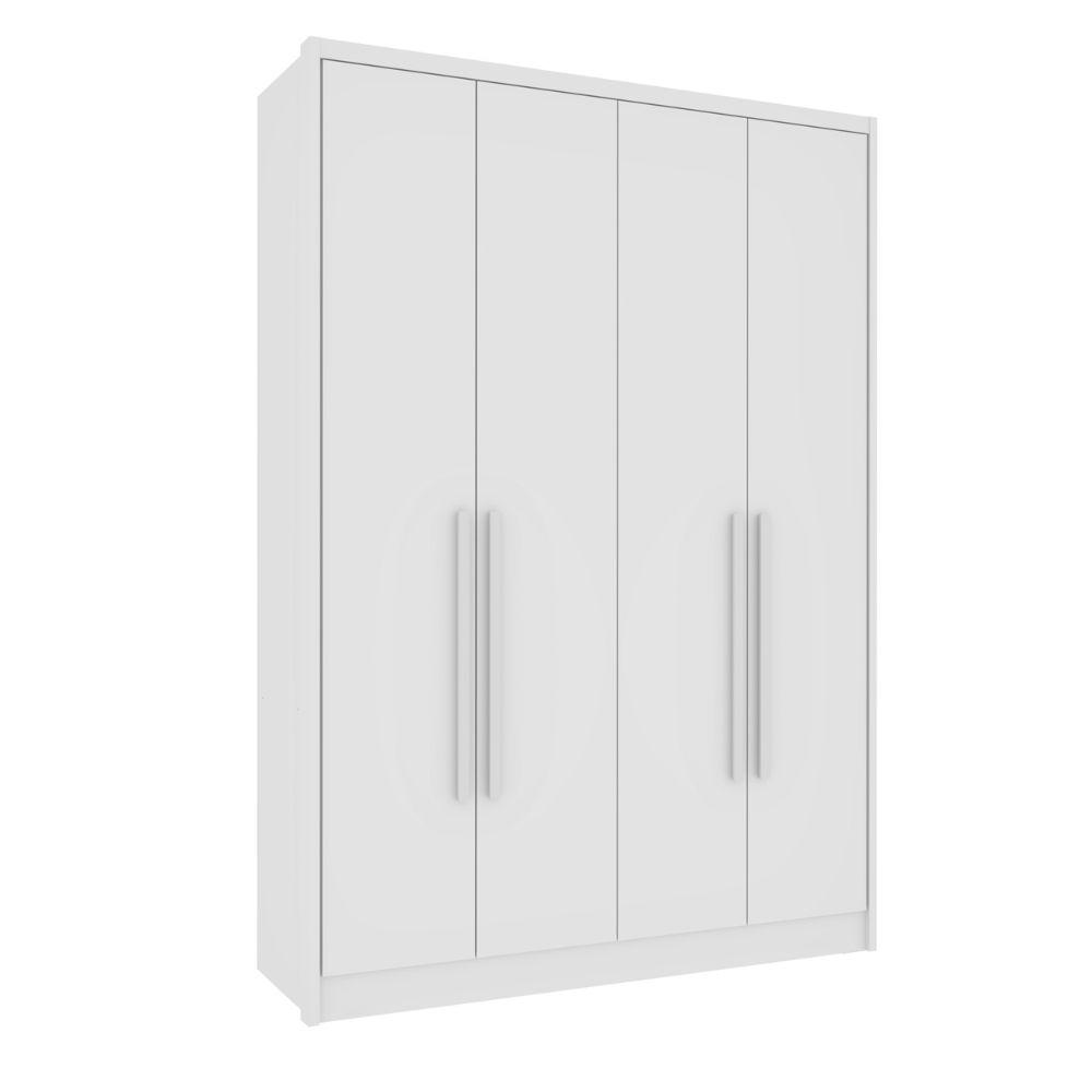 Guarda Roupa Dinamarca 4 Portas e 2 Gavetas TCIL Branco