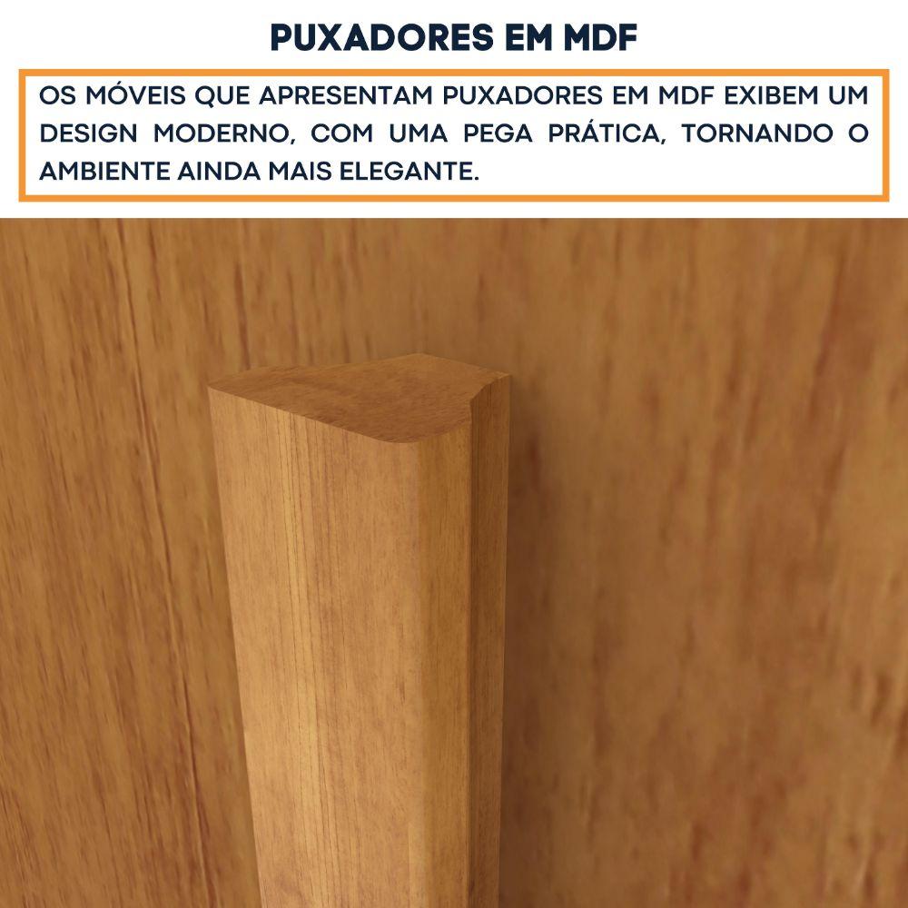 Guarda Roupa Dinamarca 4 Portas e 2 Gavetas TCIL Cinamomo