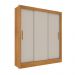 Guarda Roupa Valência 3 Portas 4 Gav TCIL Cinamomo Off White
