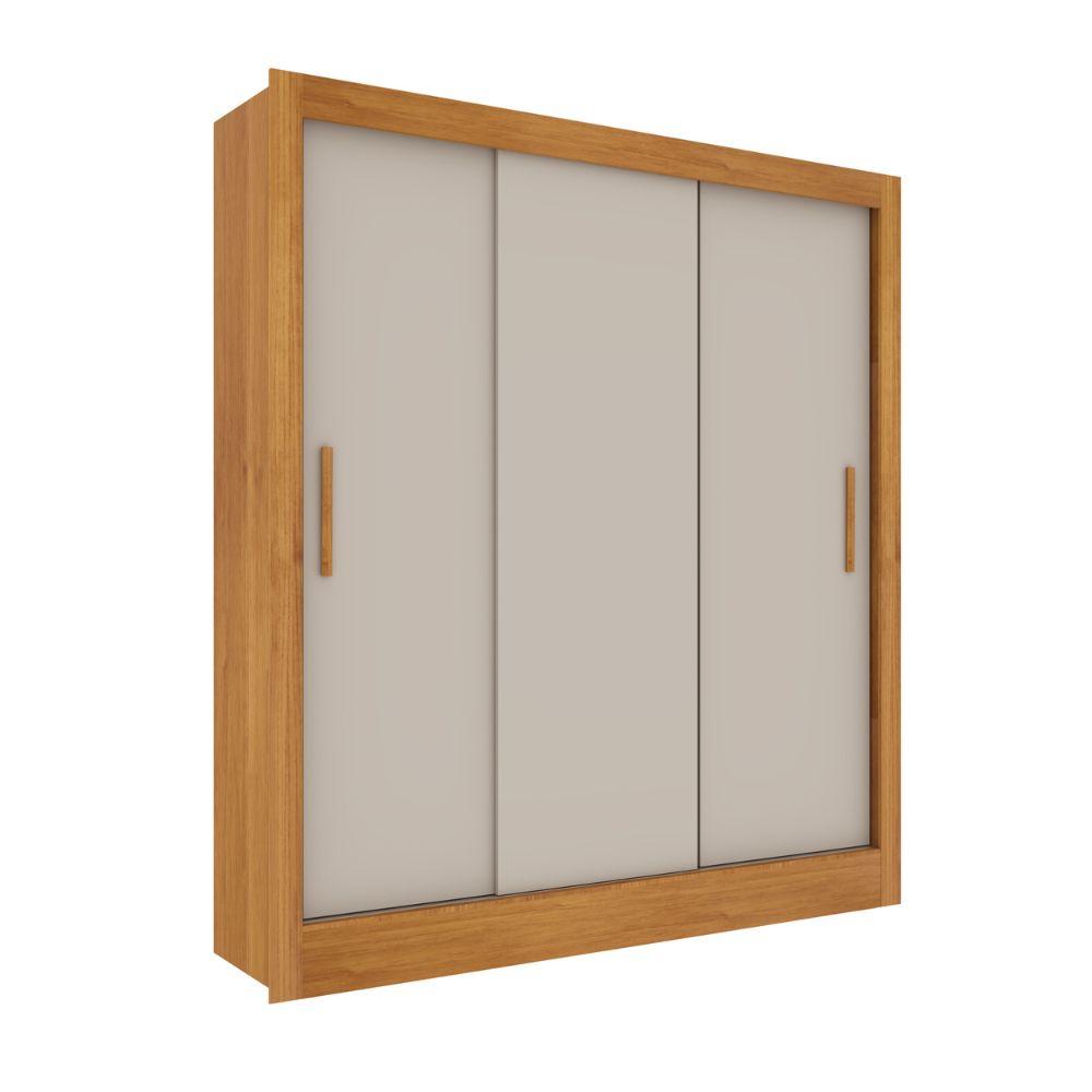 Guarda Roupa Valência 3 Portas 4 Gav TCIL Cinamomo Off White