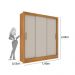 Guarda Roupa Valência 3 Portas 4 Gav TCIL Cinamomo Off White