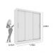 Guarda Roupa Valência 3 Portas 4 Gavetas TCIL Branco