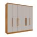 Guarda Roupa Veneza 6 Portas 4 Gav TCIL Cinamomo Off Whiite