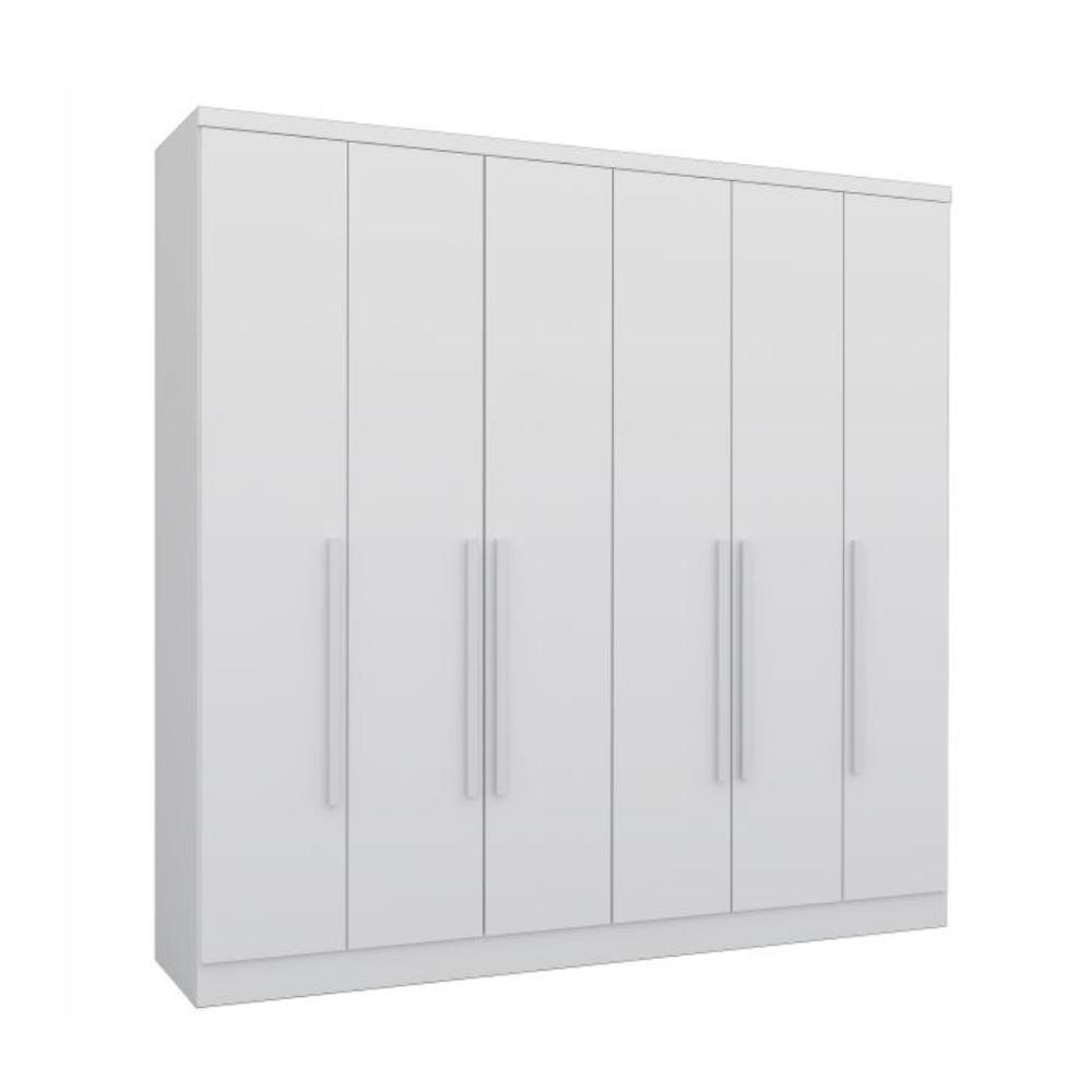 Guarda Roupa Veneza 6 Portas 4 Gavetas TCIL Branco
