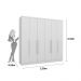 Guarda Roupa Veneza 6 Portas 4 Gavetas TCIL Branco