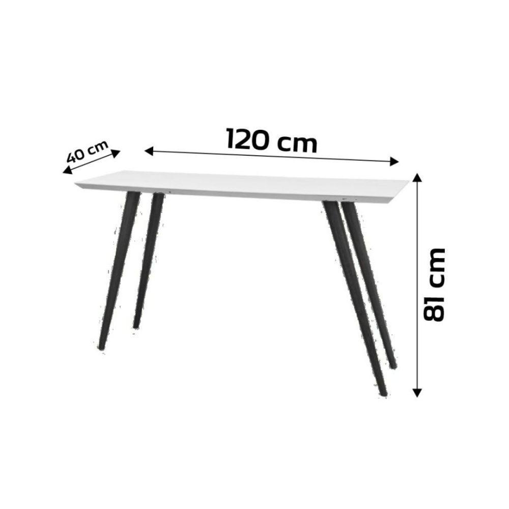 Aparador Decorativo Laqueado Pés Palito 1,20 M Cor:Branco
