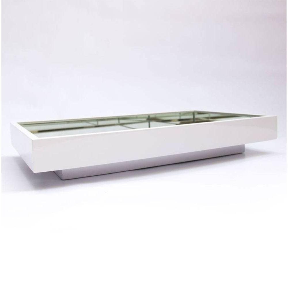 Bandeja Espelhada Laqueada Flutuante Off White
