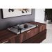 Bandeja Espelhada MDF Laqueado Off White com Alça em Metal Preto