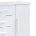 Cômoda Firenze 4 Gavetas com Sapateira 1 Porta D'Doro Branco