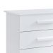 Cômoda Firenze 4 Gavetas com Sapateira 1 Porta D'Doro Branco