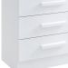Cômoda Firenze 4 Gavetas com Sapateira 1 Porta D'Doro Branco