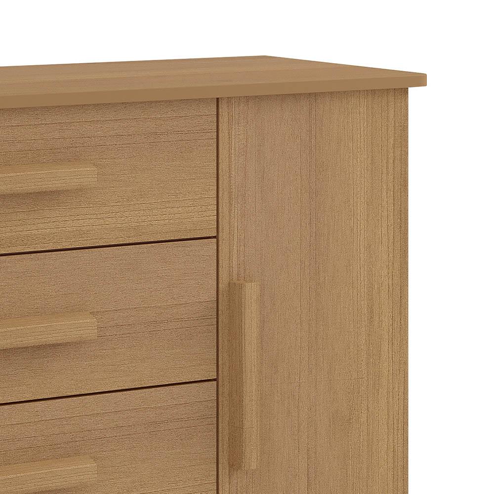 Cômoda Firenze 4 Gavetas com Sapateira 1 Porta D'Doro Cinamomo