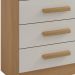 Cômoda Firenze 4 Gavetas com Sapateira 1 Porta D'Doro Cinamomo Off White