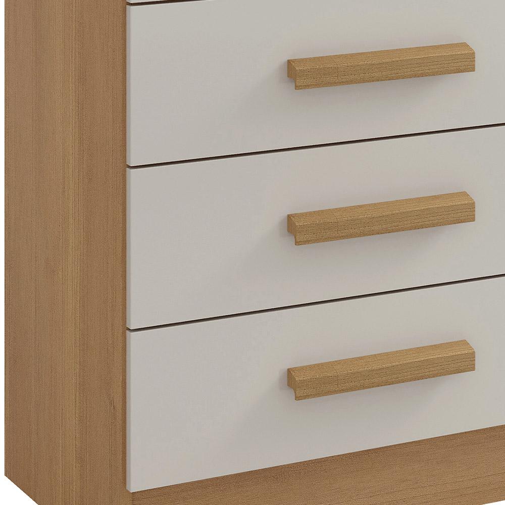 Cômoda Firenze 4 Gavetas com Sapateira 1 Porta D'Doro Cinamomo Off White