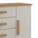 Cômoda Firenze 4 Gavetas com Sapateira 1 Porta D'Doro Cinamomo Off White