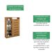 Cômoda Safira 7 Gavetas 100% MDF D'Doro Cinamomo