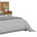 Cabeceira Casal/Queen Rubi Extensível com 2 Mesas de Cabeceira D'Doro Cinamono Off White 1,40/1,60M