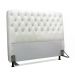 Cabeceira de Cama Box Casal 138cm Pádua Couro Branco