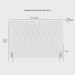 Cabeceira de Cama Box Casal 138cm Pádua Couro Branco