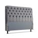 Cabeceira de Cama Box Casal 138cm Pádua Veludo Cinza