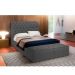Cabeceira de Cama Box Casal 138cm Pádua Veludo Cinza