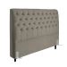 Cabeceira de Cama Box Casal 138cm Pádua Veludo Marrom Claro