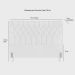 Cabeceira de Cama Box Casal 138cm Pádua Veludo Marrom Claro