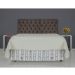 Cabeceira de Cama Box Casal Queen 158cm Pádua Couro Marrom