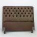 Cabeceira de Cama Box Casal Queen 158cm Pádua Couro Marrom