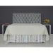 Cabeceira de Cama Box Casal Queen 158cm Pádua Veludo Cinza