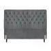 Cabeceira de Cama Box Casal Queen 158cm Pádua Veludo Cinza