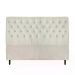 Cabeceira de Cama Box Casal Queen 158cm Pádua Veludo Marfim