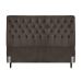 Cabeceira de Cama Box Casal Queen 158cm Pádua Veludo Marrom