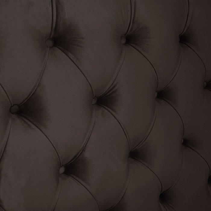 Cabeceira de Cama Box Casal Queen 158cm Pádua Veludo Marrom