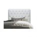 Cabeceira de Cama Box Solteiro 88cm Pádua Couro Branco