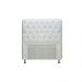 Cabeceira de Cama Box Solteiro 88cm Pádua Couro Branco