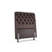 Cabeceira de Cama Box Solteiro 88cm Pádua Couro Café