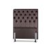 Cabeceira de Cama Box Solteiro 88cm Pádua Couro Café