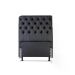 Cabeceira de Cama Box Solteiro 88cm Pádua Couro Preto