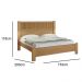 Cama Casal Primícia Plus 100% MDF Ripado D'Doro Cinamomo