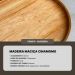 Carrinho Bar Adega Moscato com 2 Prateleiras Metal Dourado com Madeira Laminada