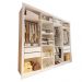 Closet Florença com 4 Gavetas Minastex Branco
