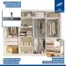 Closet Florença com 4 Gavetas Minastex Branco
